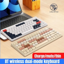 BT100 Wireless Bluetooth Dual Mode 2.4G Charging Mini Keyboard for Tablet Laptop Mobile Desktop Office Keyboard